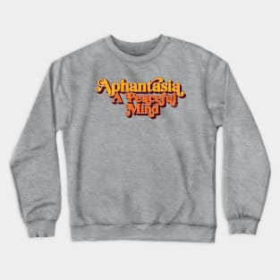 Aphantasia - A Peaceful Mind, Retro Vintage Aphantasia Crewneck Sweatshirt